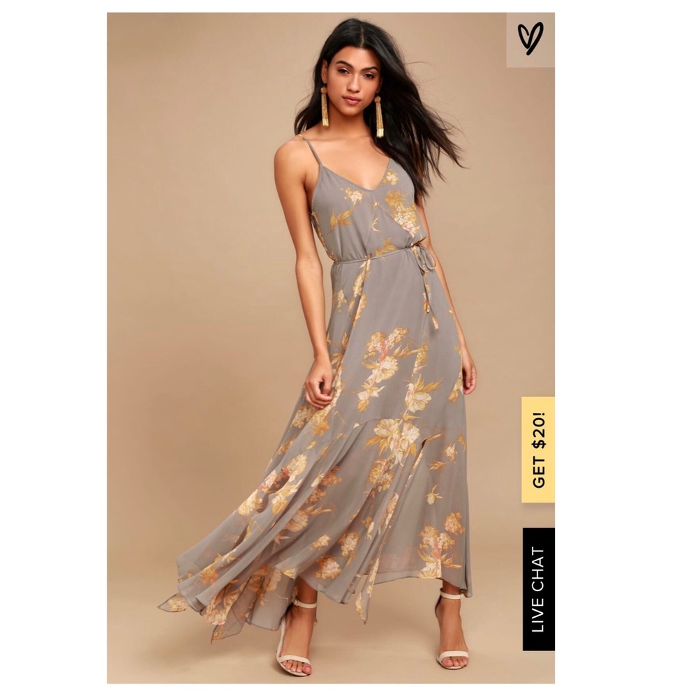 Lulu’s Feeling Freesia maxi dress.